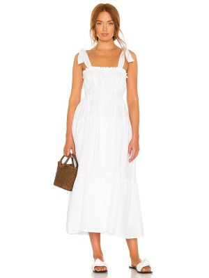 Vestido midi Faithfull The Brand blanco