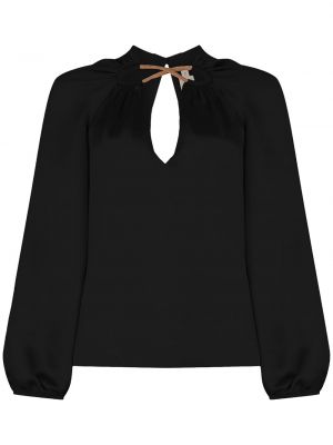 Копринена блуза Silvia Tcherassi черно