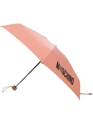 Deštník s potiskem Moschino růžový