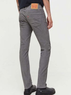 Slim fit manšestrové kalhoty Levi's šedé