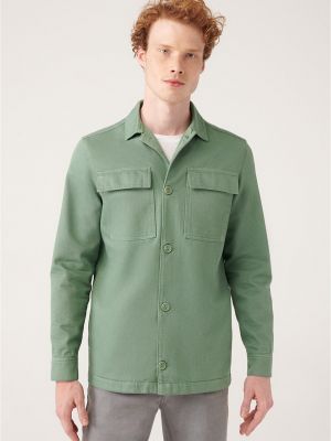 Priliehavý kabát Avva zelená