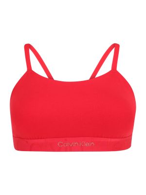 Calvin Klein Underwear Podprsenka  striebornosivá / červená