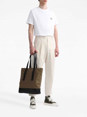 Shopper handtasche aus baumwoll mit print A.p.c.