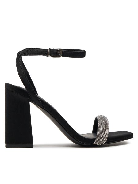 Priehľadné sandále Only čierna