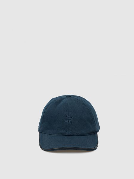 Синяя кепка с вышивкой Vilebrequin