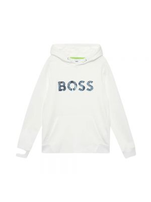 Bluza z kapturem Hugo Boss biała