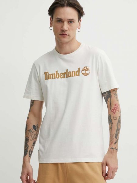 Pamučna majica Timberland bež