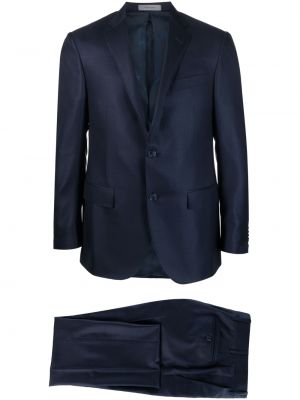 Anzug mit print Corneliani blau