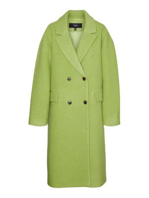 Шерстяное пальто Vero Moda Curve зеленое