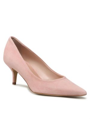 Полуотворени обувки с ток Rinascimento розово