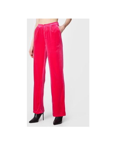 Pantaloni cu croială lejeră Gina Tricot roz