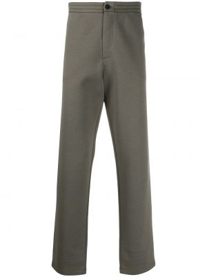 Ravne hlače Giorgio Armani siva