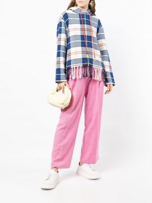Pantalon taille haute plissé Mira Mikati rose