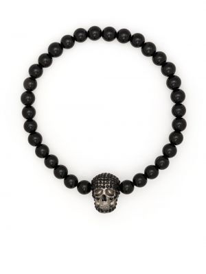 Bracelet avec perles Alexander Mcqueen noir
