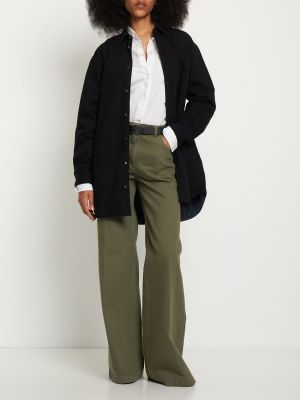 Obojstranná nylónová džínsová bunda Aspesi čierna