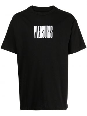 Pamut póló nyomtatás Pleasures fekete
