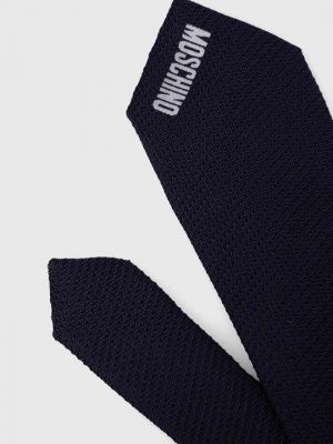 Шелковый галстук Moschino синий