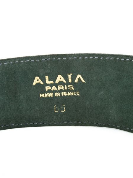 Cinturón de ante Alaïa Pre-owned gris