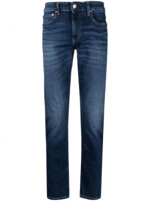 Βαμβακερά skinny τζιν Calvin Klein Jeans μπλε