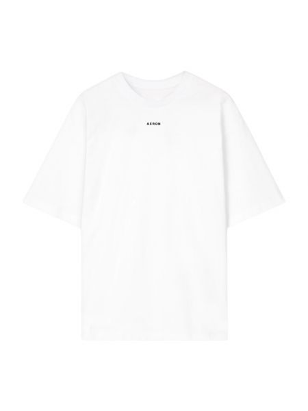 Koszulka bawełniana oversize áeron biała