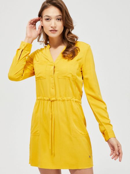 Košilové šaty Moodo žluté