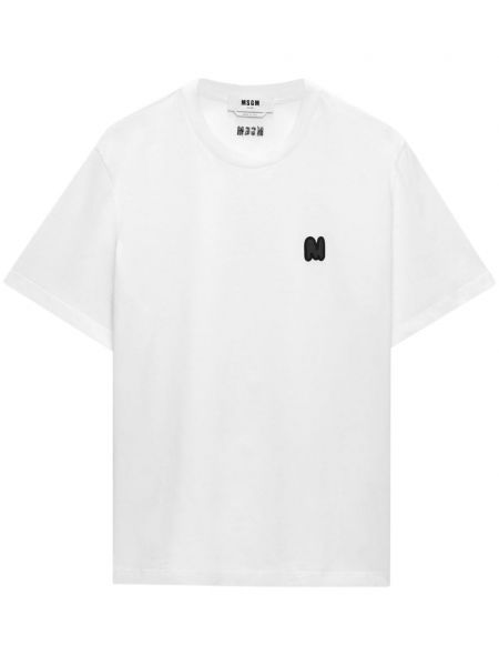 Applikation t-shirt Msgm hvid