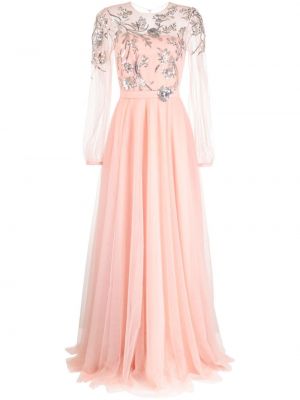 Вечерна рокля с пайети Sachin & Babi розово