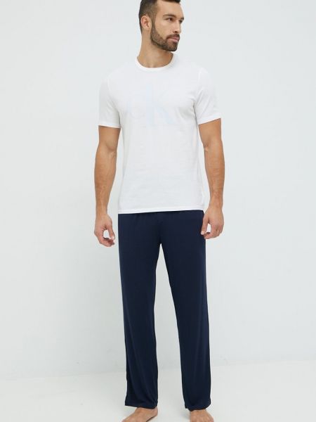 Pidžama Calvin Klein Underwear bijela