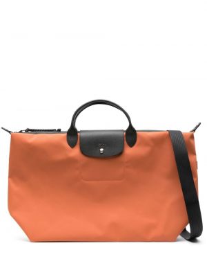 Cestovná taška Longchamp oranžová