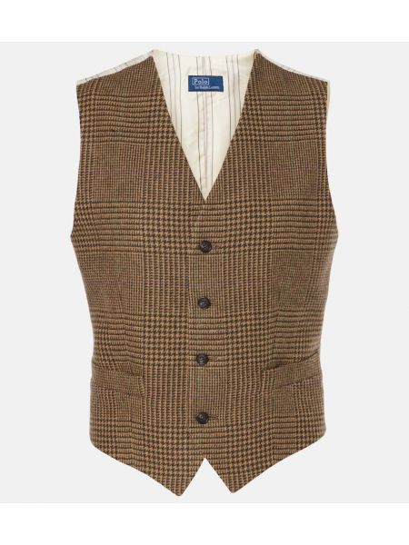 Tweed ull väst Polo Ralph Lauren brun