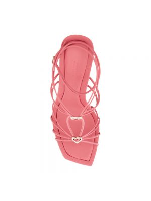 Sandały z kryształkami Jimmy Choo różowe