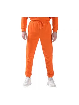 Spodnie sportowe Calvin Klein pomarańczowe