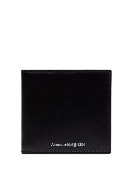 Кожено портмоне Alexander Mcqueen черно