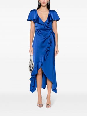 Midi suknele su raukiniais Philosophy Di Lorenzo Serafini mėlyna