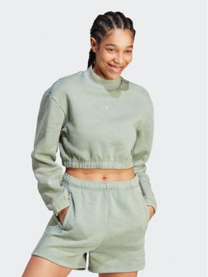 Bluză din fleece Adidas verde