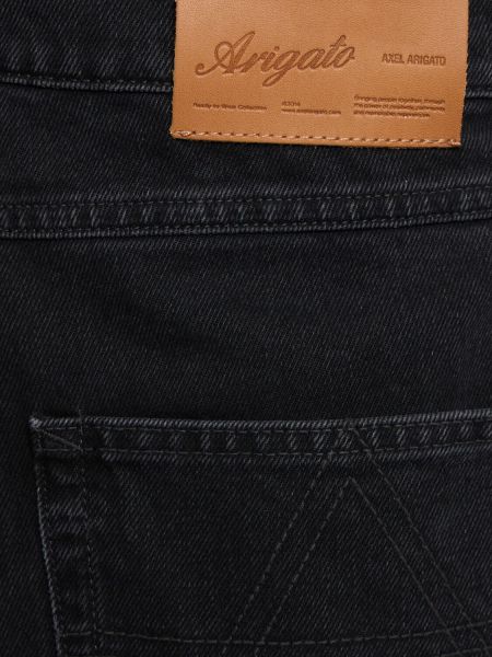 Voľné bavlnené džínsy Axel Arigato čierna