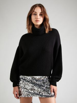 Пуловер About You X Emili Sindlev черно