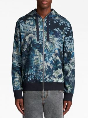 Jersey geblümt hoodie mit print Etro blau