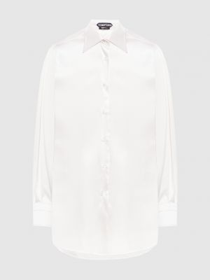 Шелковая рубашка Tom Ford белая