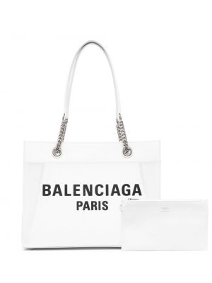 Τσάντα shopper Balenciaga λευκό