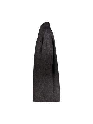 Abrigo oversized de tejido jacquard de neopreno Maison Margiela negro