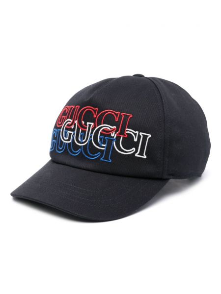 Cap mit stickerei Gucci blau