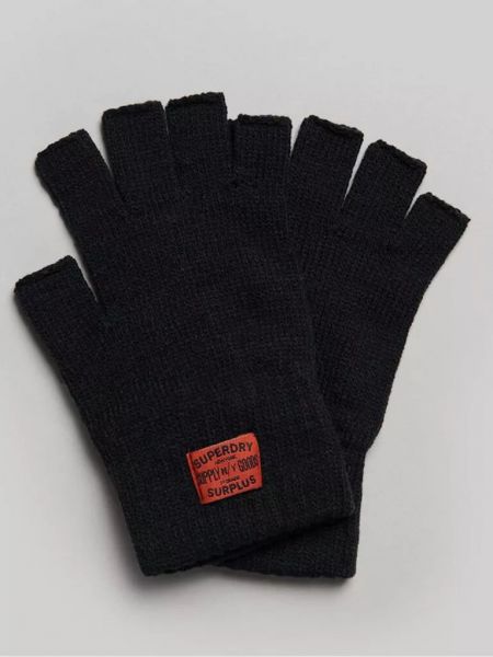 Трикотажные перчатки Superdry черные