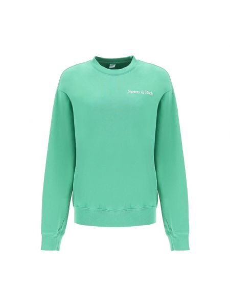 Sweatshirt mit rundhalsausschnitt Sporty & Rich grün