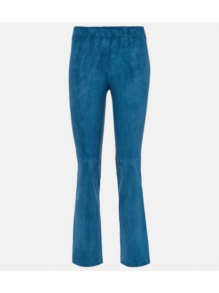 Замшевые брюки Stouls синие