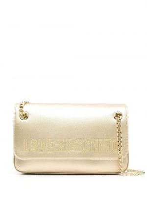 Crossbody väska Love Moschino guld