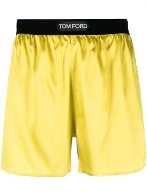 Svilene kratke hlače Tom Ford rumena