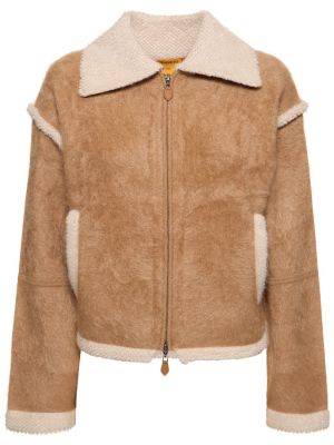 Giacca bomber di cachemire Guest In Residence beige