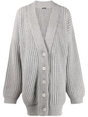 Cardigan en tricot oversize Aspesi gris