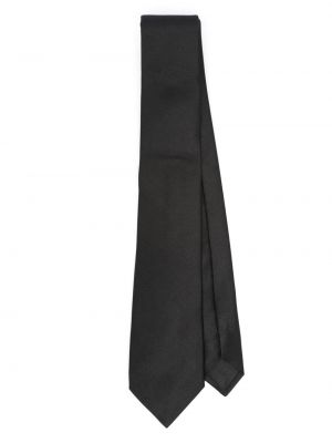 Svilena kravata Lanvin crna